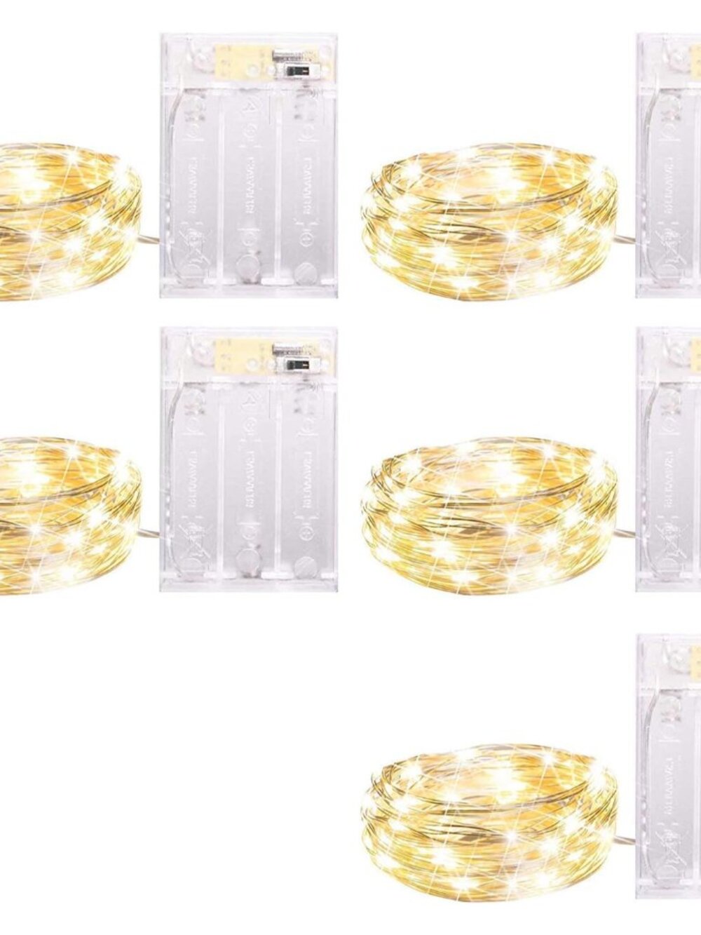 5 Pack Fairy Lights Battery Operated, 7Ft 20 LED String Lights